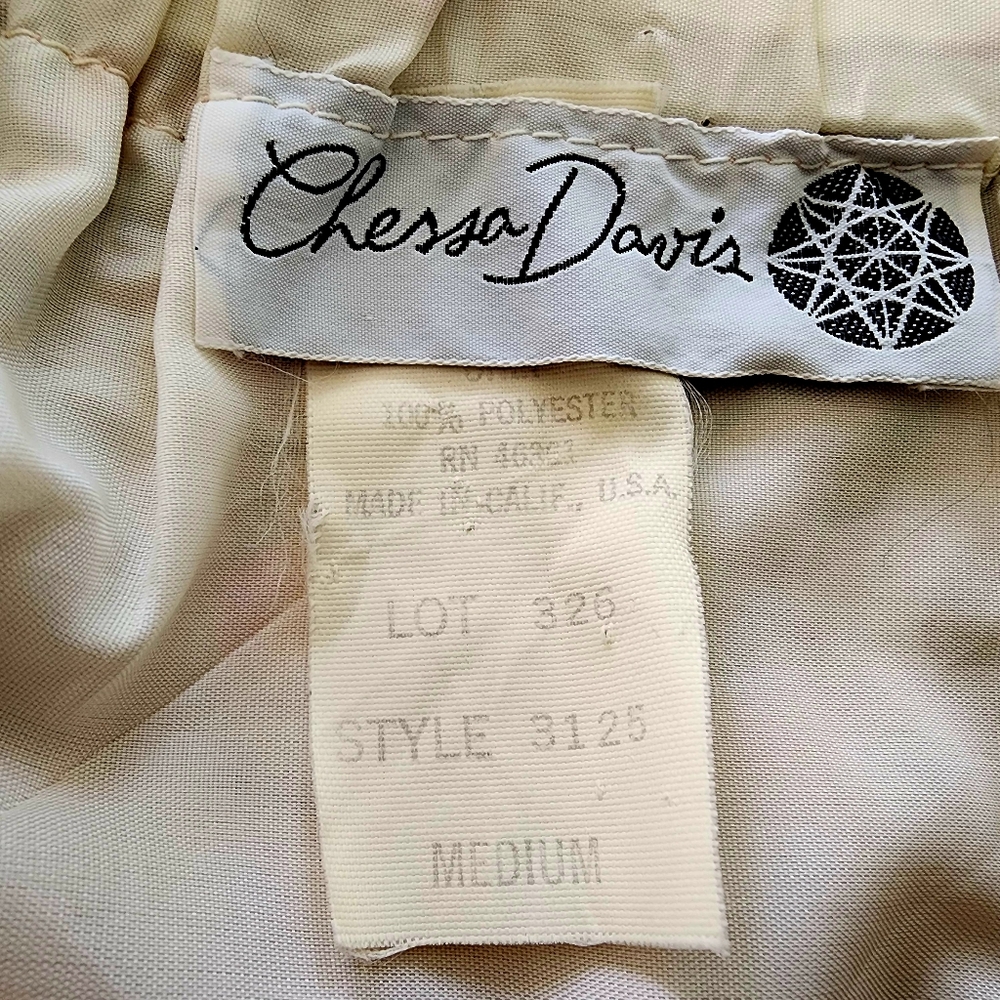 Vintage - CHESSA DAVIS | Floral Pink Maxi Skirt | Medium - Picture 3 of 3